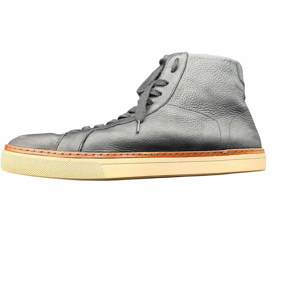 Banana Republic Black Leather High Top Sneakers Men’s 10.5 Casual
